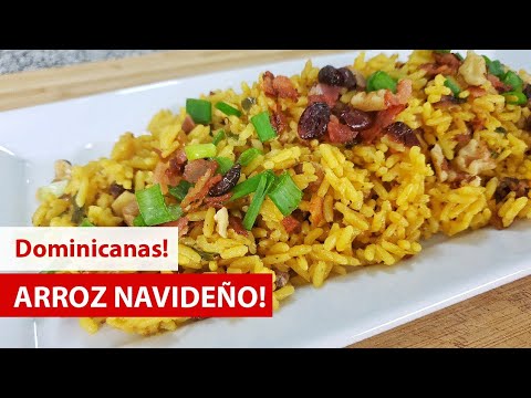 Como hacer ARROZ NAVIDEÑO 🍚🎄 [FACILISIMO] | Cocina Dominicana 🇩🇴