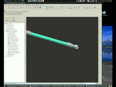 Pro/E flexible hose demo