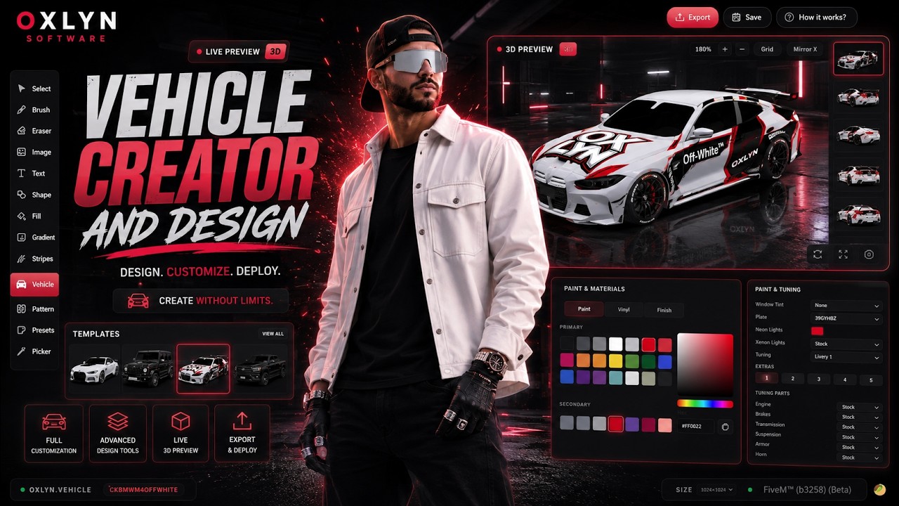 Oxlyn | Advanced Vehicle Creator And Design