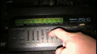 Video thumbnail for Roland D110 and PG10  Programmer demo by willrobinsonensoniq