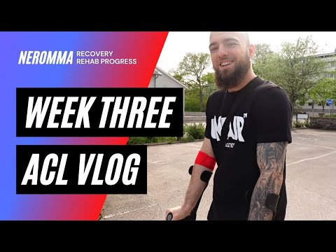 ACL VLOG | 3 weeks post Surgery + Rehab Routine