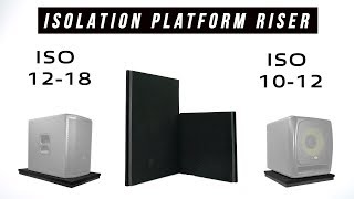 Video thumbnail for Rockville ISO 10-12 & ISO 12-18 Isolation Platform Acoustic Foam Pad Risers for Subwoofers & Amps by Rockville Audio