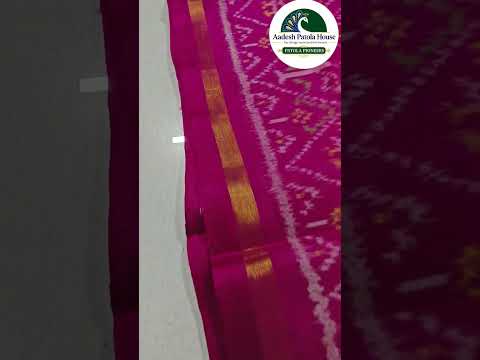 Pink Nanu Narikunj Single Ikat Silk Stole