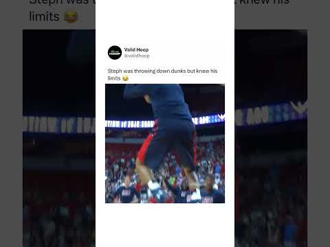 Steph knew his DUNKING limits 😂