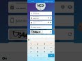 NCD App login process I'd and passward aplication