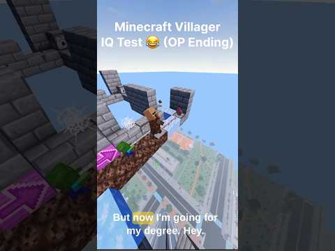 MelonMC - Minecraft Villager IQ Test! 😂(OP Ending) #minecraftshorts #minecraft #minecraft_pe #shortsminecraft