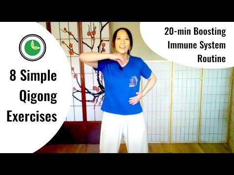 20-min Boosting Immune System Routine | 8 Simple Qigong Standing Exercises with Kathy Yang
