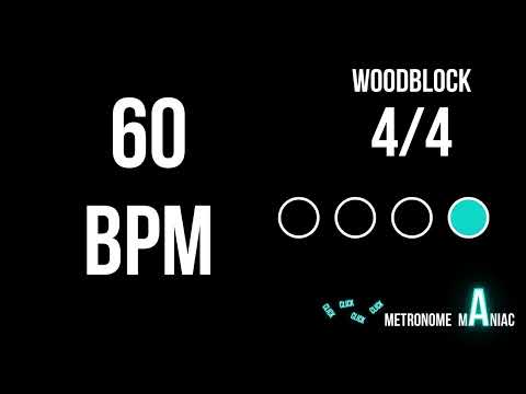Metronome 60 BPM 4/4 - Woodblock