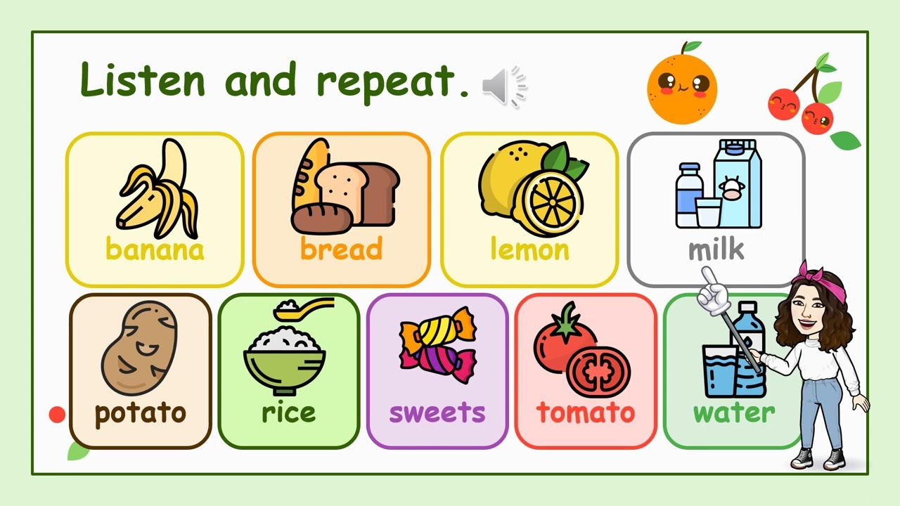 Look 1 - Unit 10: Eat and drink. - Lesson 1: Words.