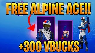 fortnite guide free skin alpine ace 300 v bucks korean playground challenges - fortnite free 300 vbucks
