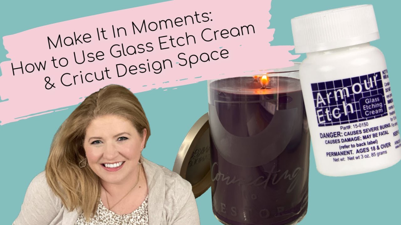 Howto Use Glass Etch Cream w/ Cricut Stencil Vinyl & Cricut Design Space Tips NEW FEATURES MIIM Eps4