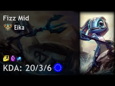 Fizz Mid vs Twisted Fate - Eika - EUW Challenger Patch 7.8