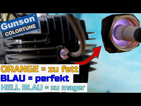 Vergaser abstimmen super EASY über Farbe? - Diagnose Zündkerze Colortune von Gunson [4/24]