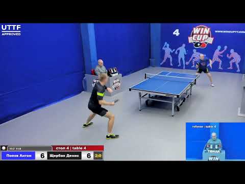 21:00 Попов Антон 3-0 Щербак Денис стол 4  Юг-3  31.01.21