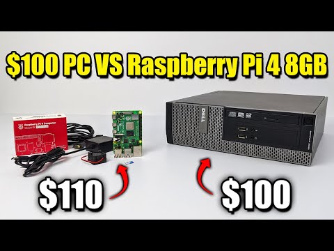 $100 PC VS Raspberry Pi 4 8GB - Can The Pi4 Replace a Desktop PC?