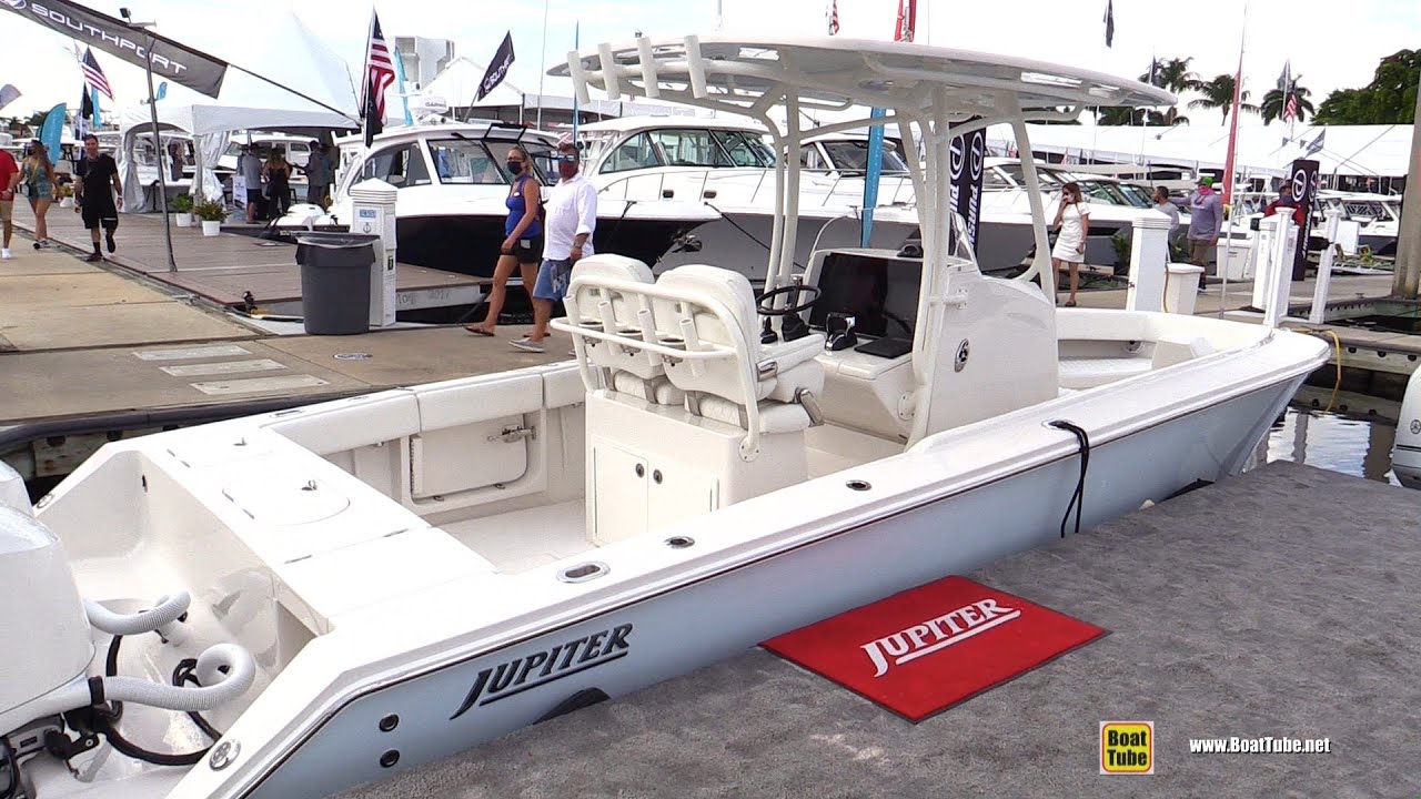 Jupiter 26 Center Console Walkaround Tour - 2020 Fort Lauderdale Boat Show