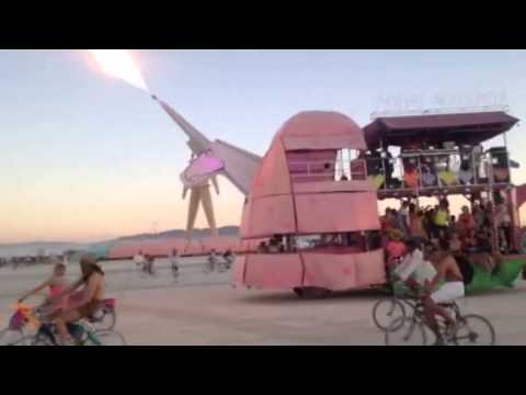 Charlie the Unicorn Art Car Burning Man 2014