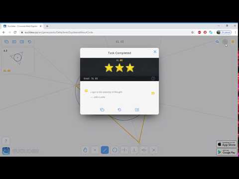 4.3 Euclidea - Circumscribed Equilateral Triangle - Soluce  5L 6E