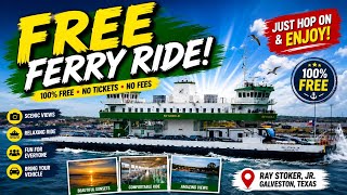 I Found a FREE Cruise in Texas! 🐬 Galveston-Bolivar Ferry Guide 2026: How to Skip the Line!