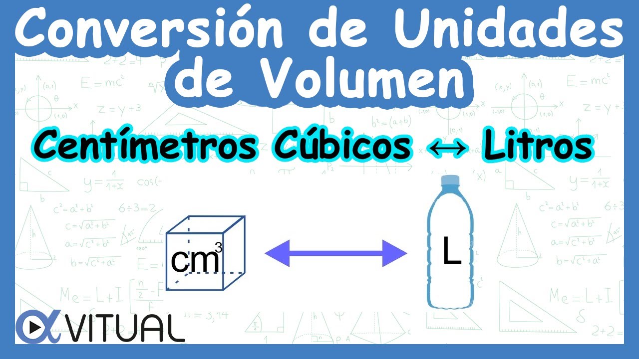🧊 Conversión de Unidades de Volumen: Centímetros Cúbicos (cm³) a Litros (L)