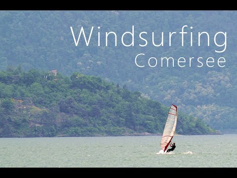 Windsurfen in Domaso am Comersee (Lago di Como)