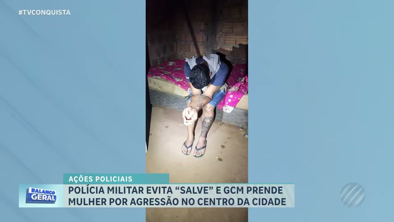 Mulher ataca companheiro com garrafa no centro de LRV e PM salva homem de “salve” no Fuji