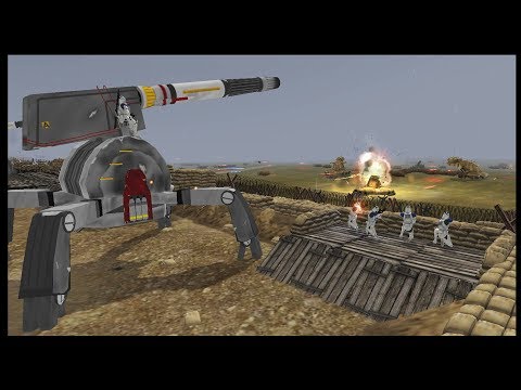 HOLD THE LINE! ~ Huge Clone Fort Defense - Men of War: Star Wars Mod