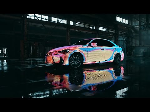 This LED-covered Lexus doubles as a moving billboard | CNBC International