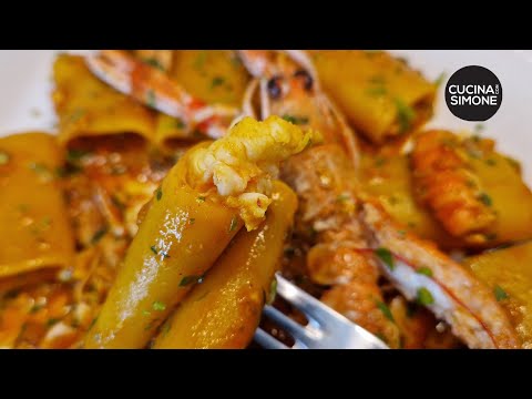 Paccheri con Scampi in salsa - Come valorizzare il crostaceo congelato😱
