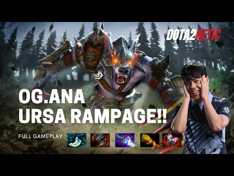 OG.ANA SMURF URSA RAMPAGE || 22 KILLS || DOTA 2 GAMEPLAY || 7.29d || RANK UP WITH URSA