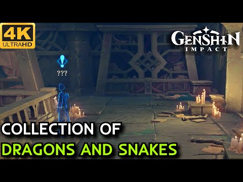 Collection of Dragons and Snakes Enkanomiya World Quest Guide | Ema The Librarian | 4K60FPS
