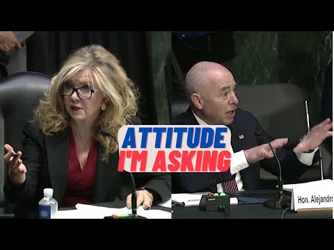Your attitude, your inaccuracies, obviously you don't know, heated exchange Blackburn & Mayorkas