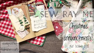 Sew Ray Me vlog - vintage finds Christmas announcements! 31st October 2022