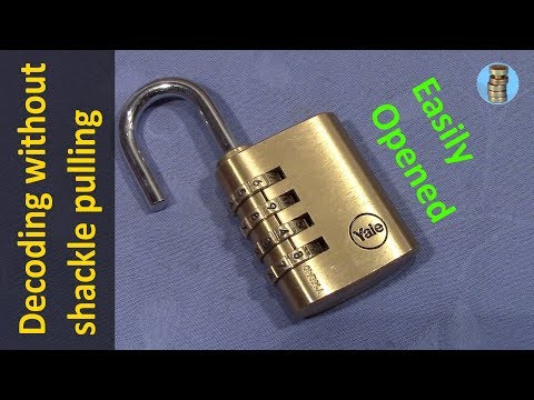 (picking 544) Decoding without pulling on the shackle - simple and reliable for the Yale Y150/40