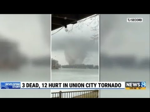 3 dead, 12 hurt in Union City tornado