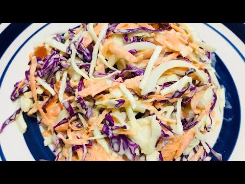 ✅ ENSALADA DE REPOLLO ✅ cómo hacer las MAS SABROSA y cremosa ENSALADA de REPOLLO o COLESLAW