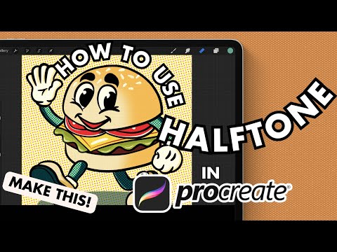 How to use Halftone in Procreate | Procreate Tutorial | How to make Halftone Images in Procreate