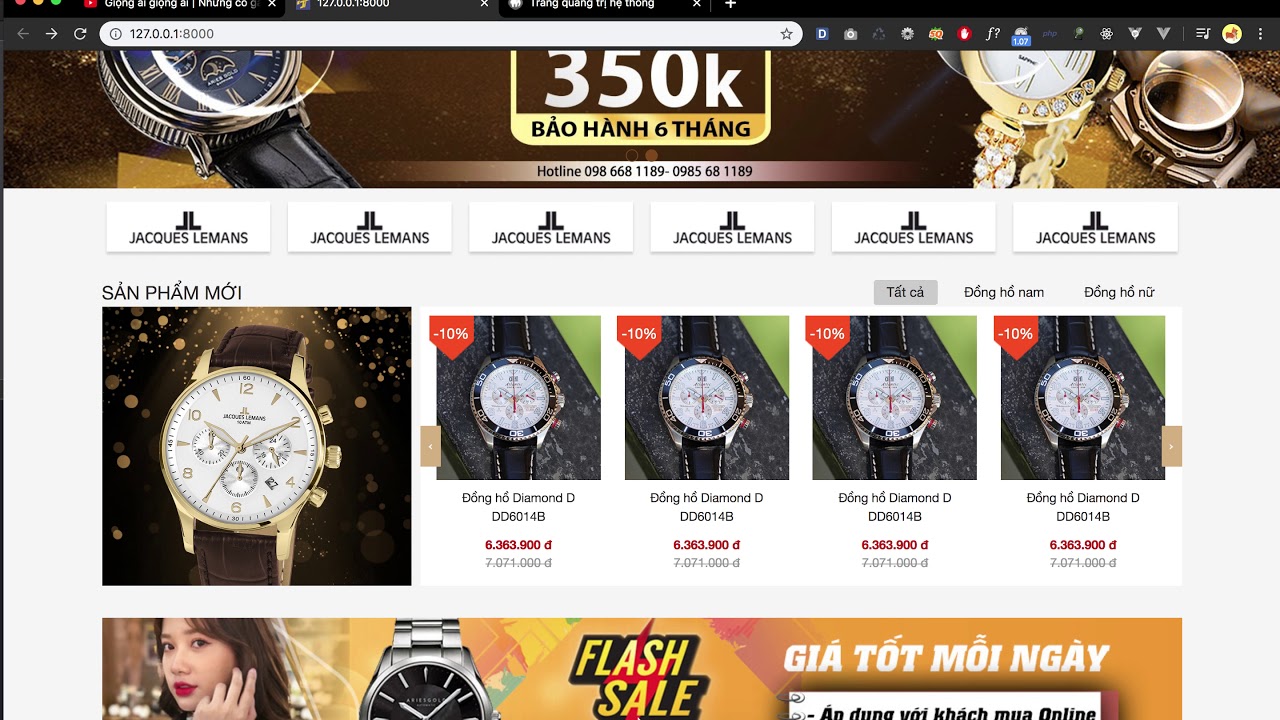 [Seri] - Website đồng hồ - Tạo Controller, Route Cấu trúc thư mục xử lý và giao diện frontend