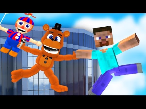 THROWING ANIMATRONICS & MINECRAFT OFF THE TALLEST SKYSCRAPERS! (Gmod FNAF Sandbox Funny Moments)