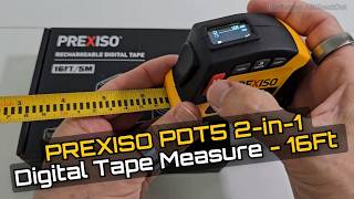 PREXISO PDT5 Digital Tape Measure Review — 16ft Rechargeable 2-in-1 Smart Measuring Tool
