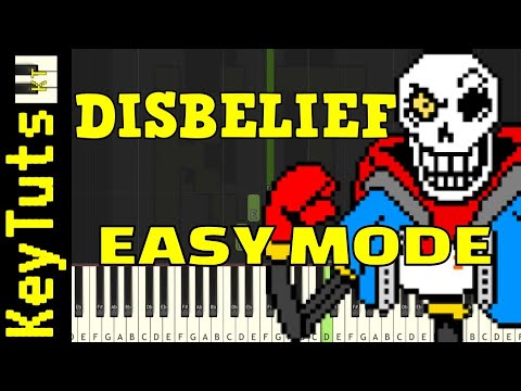 Learn to Play the Disbelief OST by FlamesAtGames (Undertale AU) - Easy Mode