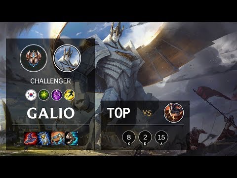 Galio Top vs Rumble - KR Challenger Patch 10.7