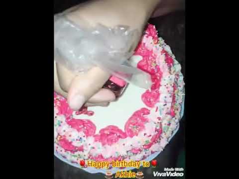 2nd part of her Cake Decoration💟💗Final Touch by Fahmida Khanam💟