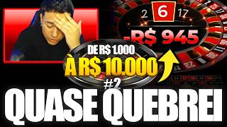 Leveraging R$1,000 to R$10,000 in Roulette #2