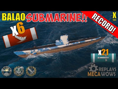 SUBMARINE Balao 6 Kills & 215k Damage | World of Warships Gameplay