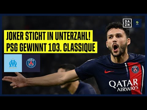 Rote Karte und Sieg in Unterzahl! PSG siegt souverän gegen OM: Marseille - PSG 0:2 | Ligue 1 | DAZN