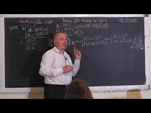 1/2 Lectia 1486 - Conul: Elemente caracteristice Desfasurarea conului Cercul Setorul de cerc Clasa 8