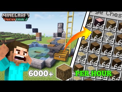 Minecraft Simple & Easy AFK Wood Farm 1.21.4 ( NOT Complicated )
