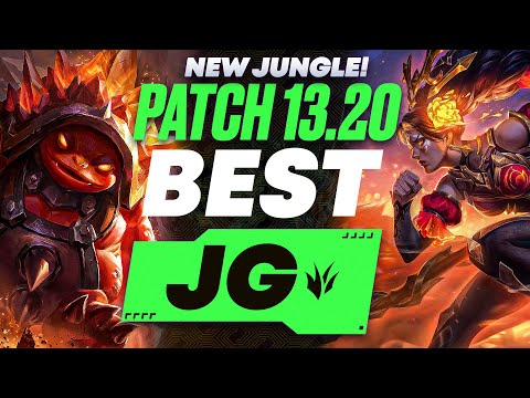 The BEST Junglers For All Ranks On Patch 13.20! NEW Jungle! | Season 13 Tier List League of Legends