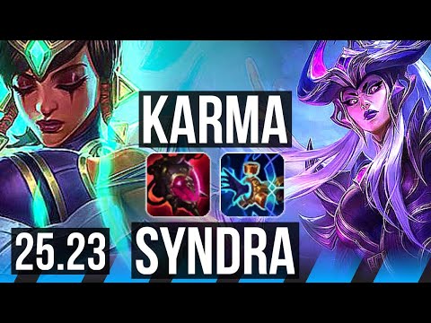 KARMA vs SYNDRA (MID) | NA Challenger | 25.23